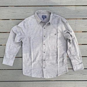 Solid Long-Sleeve Flannel Shirt